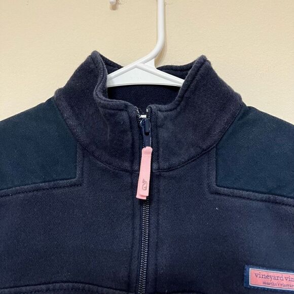 Vineyard Vines Navy Blue Quarter Zip Sweater Small Half Zip - Picture 3 of 10